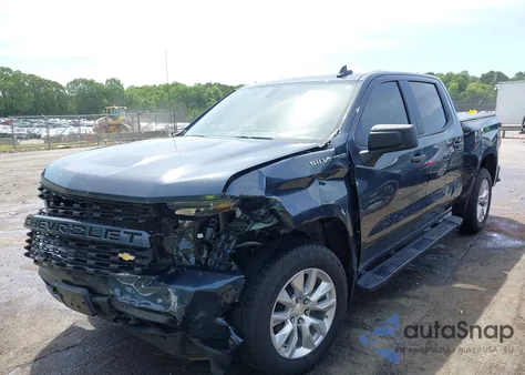 2020 Chevrolet Silverado 1500 4Wd Short Bed Custom из США, поврежденный, VIN 1GCPYBEH8LZ206345